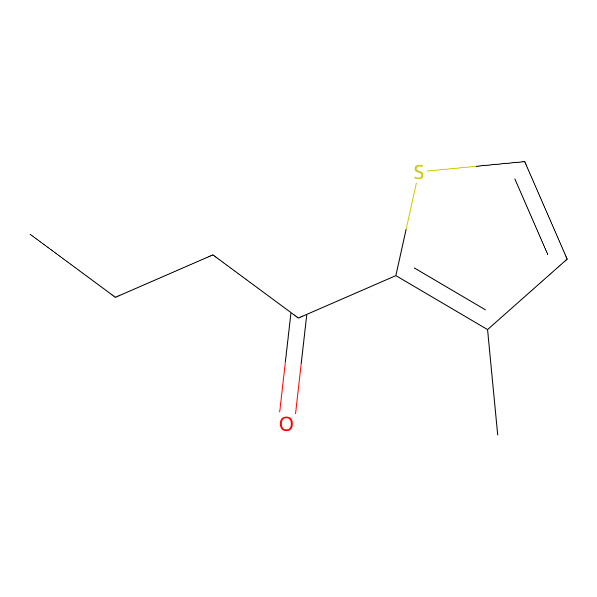 2-Butyryl-3-Methylthiophene molecular structure, CAS 197236-32-1