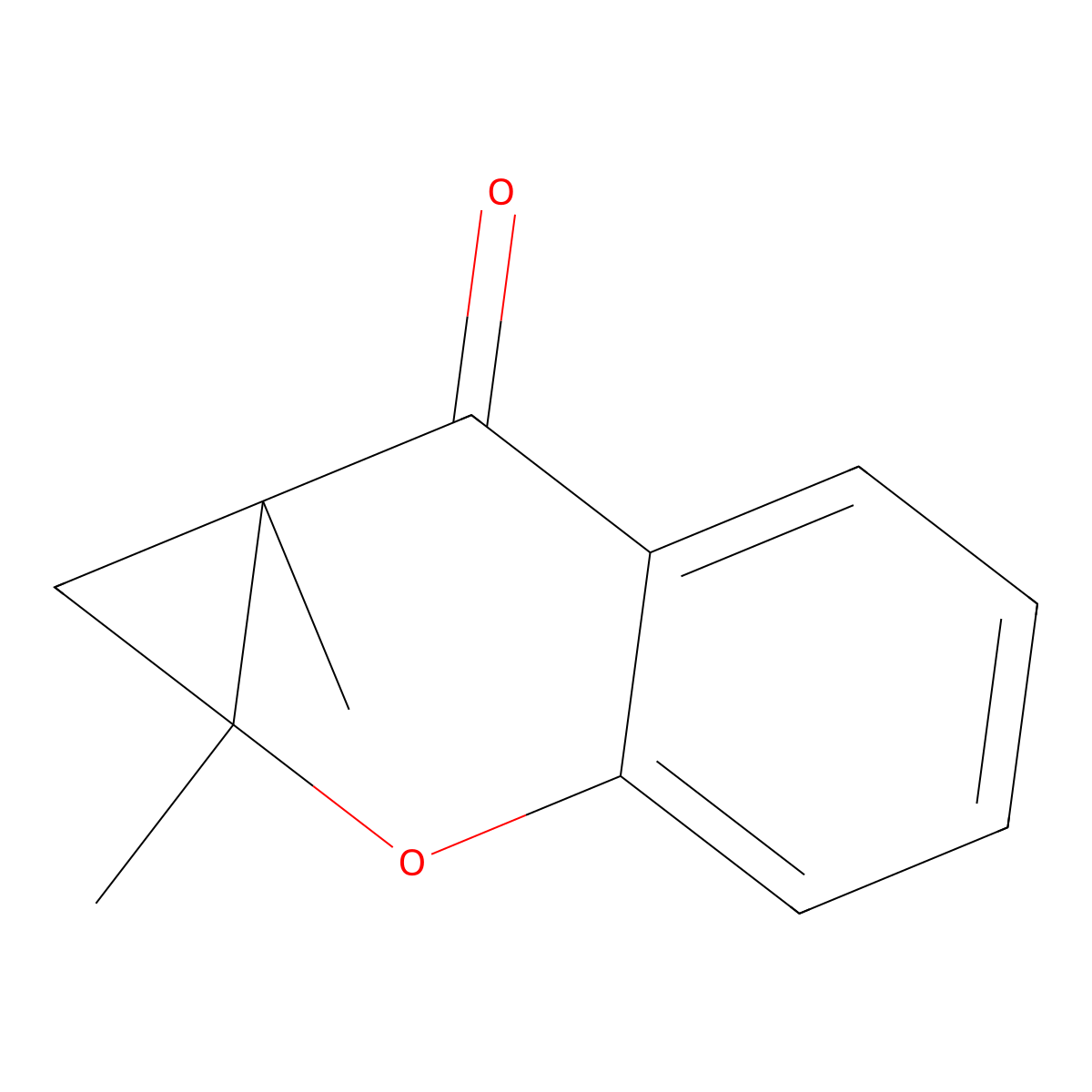 1a,7a-dimethyl-1H-cyclopropa[b]chromen-7-one molecular structure, CAS 19725-59-8