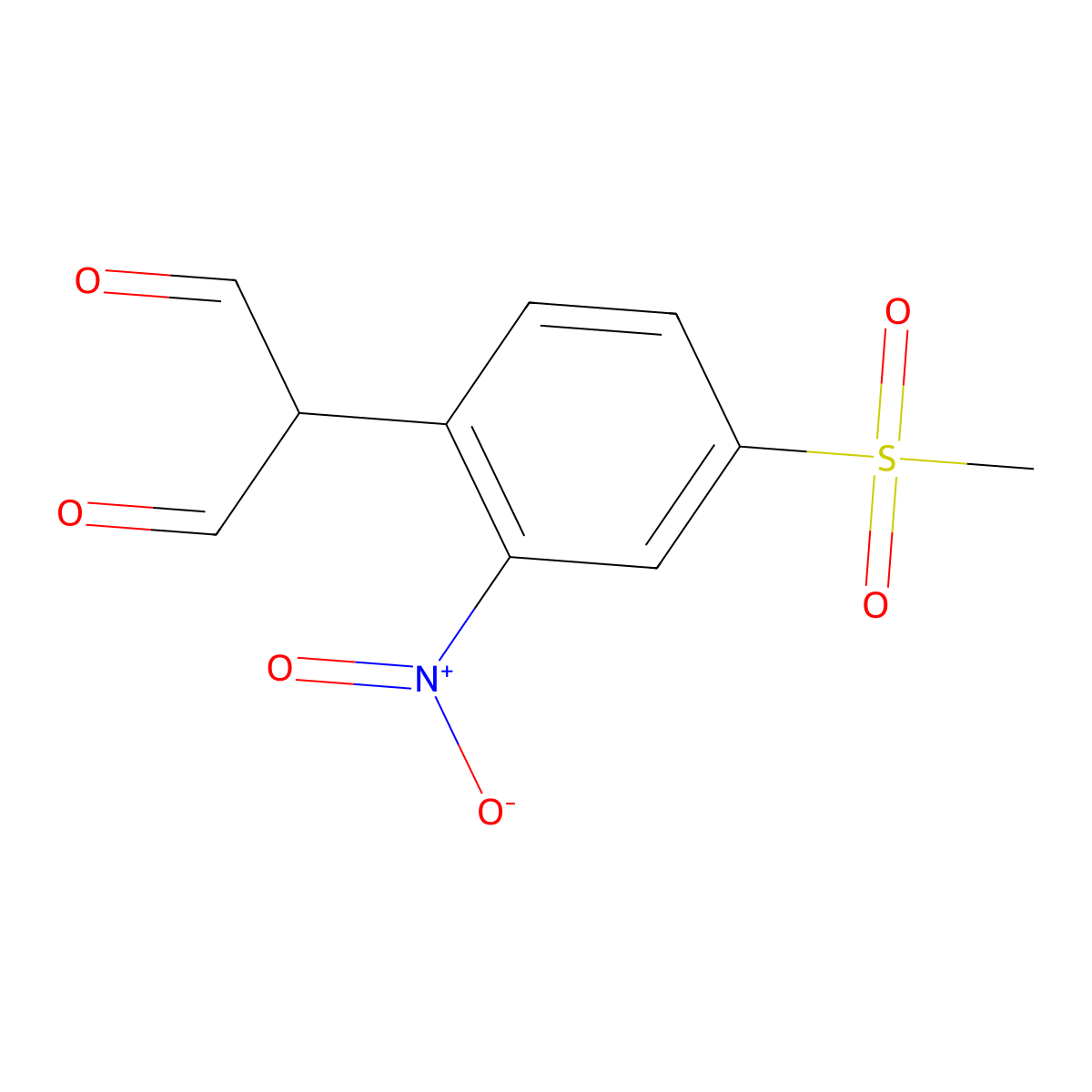 2-(4-Methylsulfonyl-2-nitrophenyl)malondialdehyde molecular structure, CAS 197251-71-1
