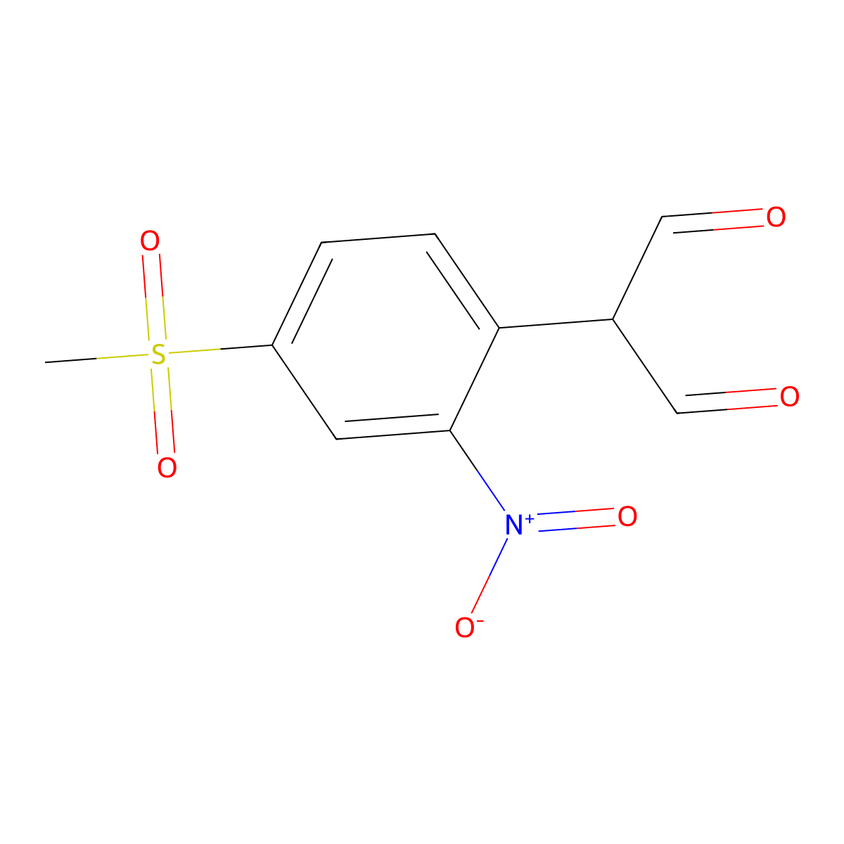 2-(4-Methylsulfonyl-2-nitrophenyl)malondialdehyde molecular structure, CAS 197251-71-1