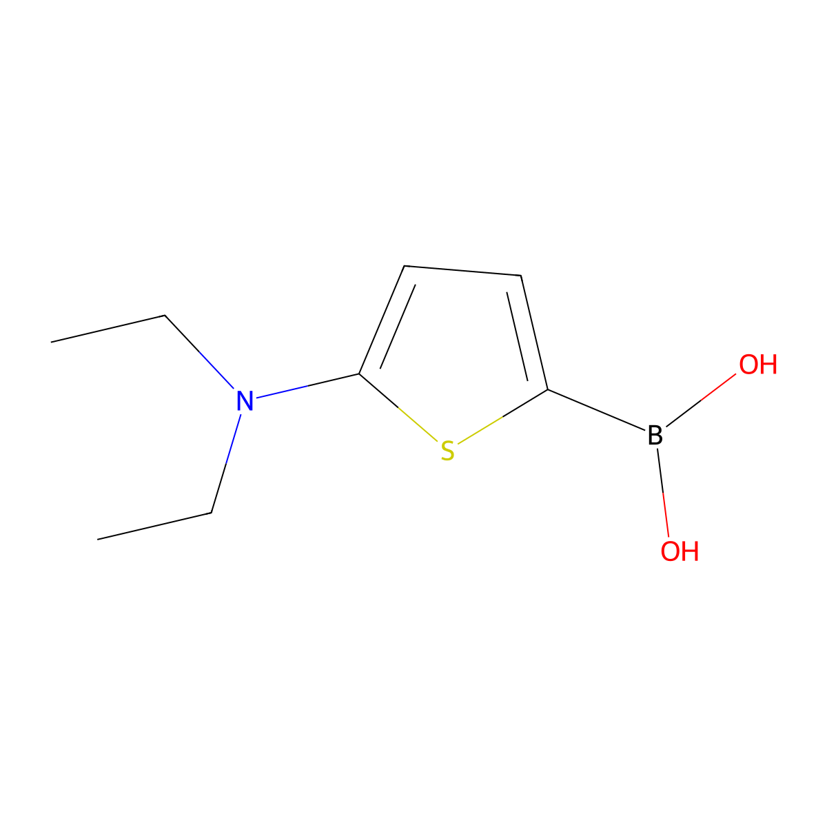 5-(Diethylamino)thiophene-2-boronic acid molecular structure, CAS 1972612-55-7