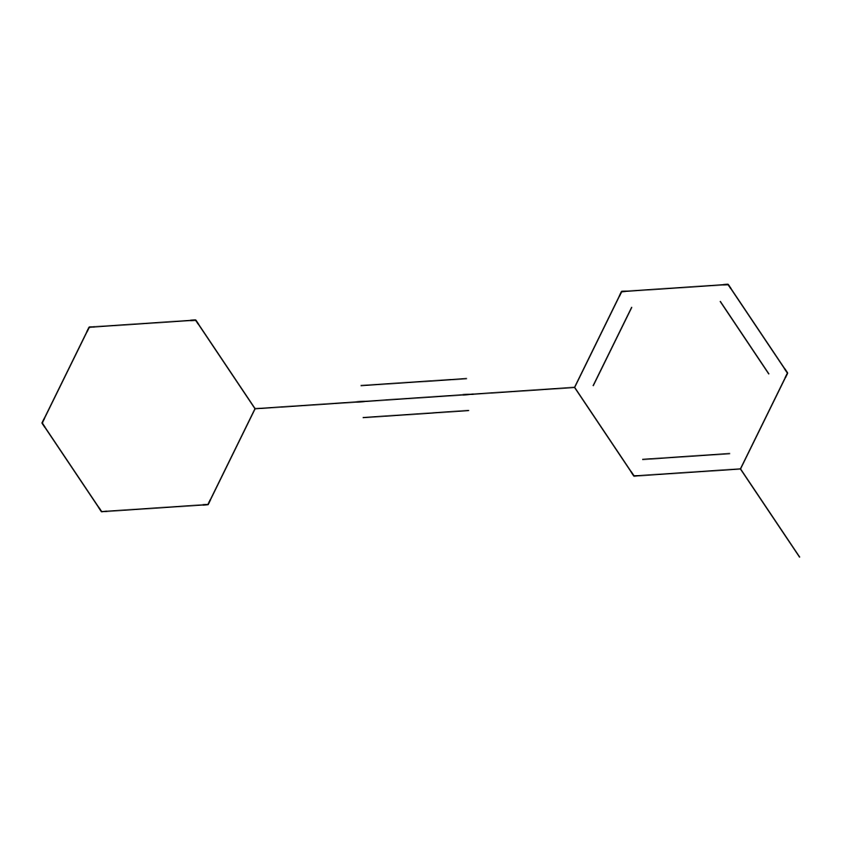 1-(2-Cyclohexylethynyl)-3-methylbenzene molecular structure, CAS 1972657-73-0
