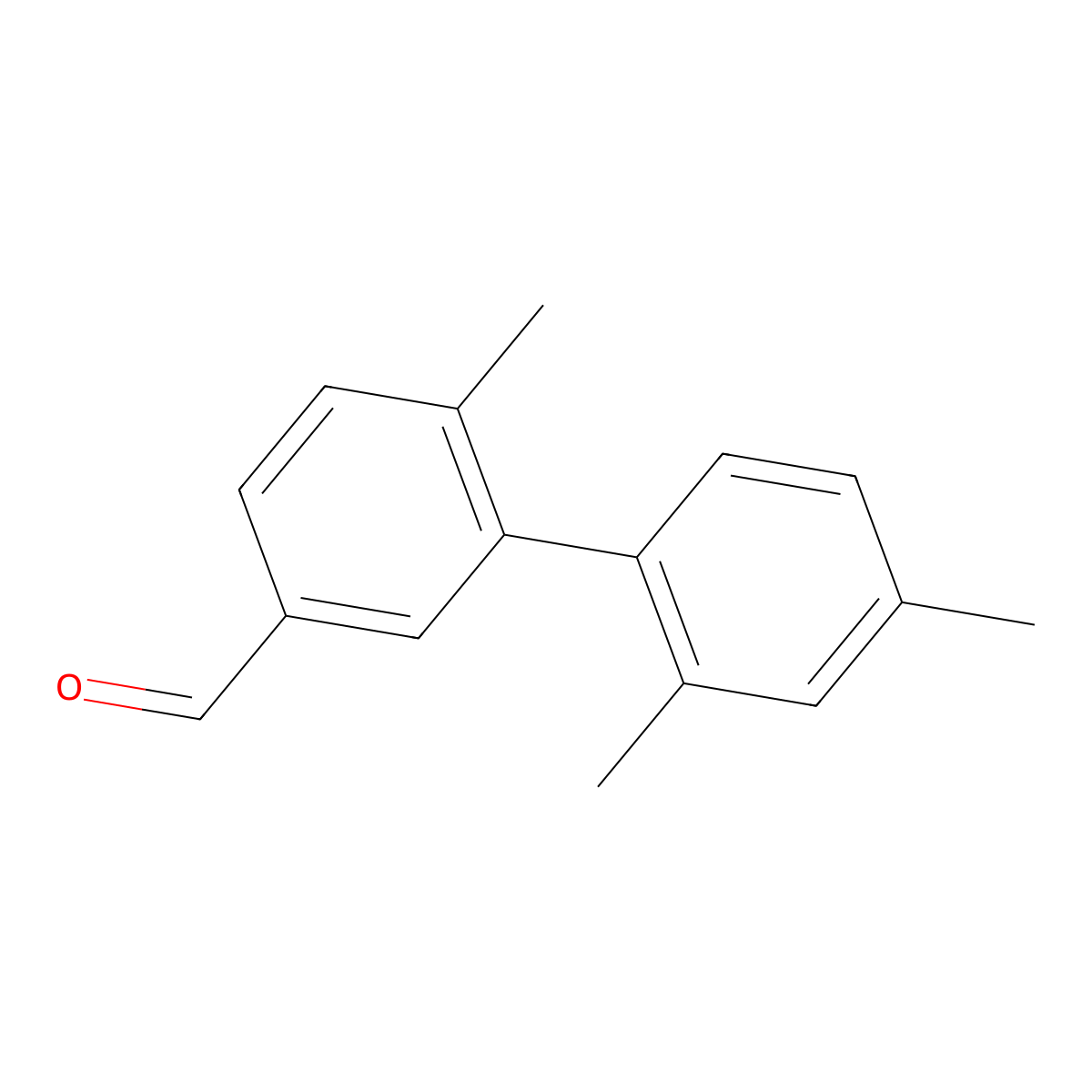 2',4',6-Trimethyl[1,1'-biphenyl]-3-carboxaldehyde molecular structure, CAS 1972905-76-2