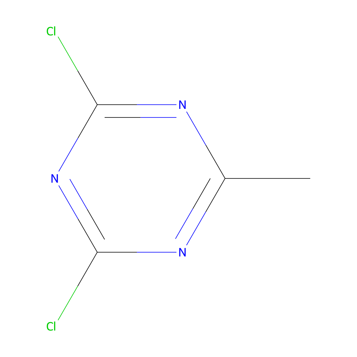 2,4-Dichloro-6-methyl-1,3,5-triazine molecular structure, CAS 1973-04-2