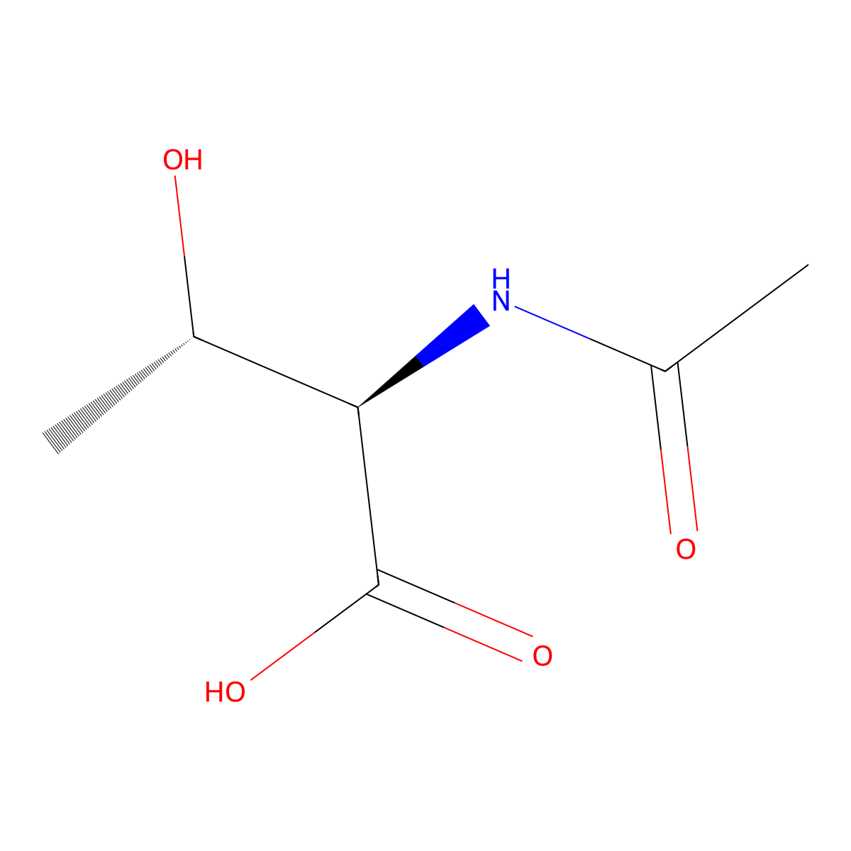 D-Threonine, N-acetyl- molecular structure, CAS 197302-88-8