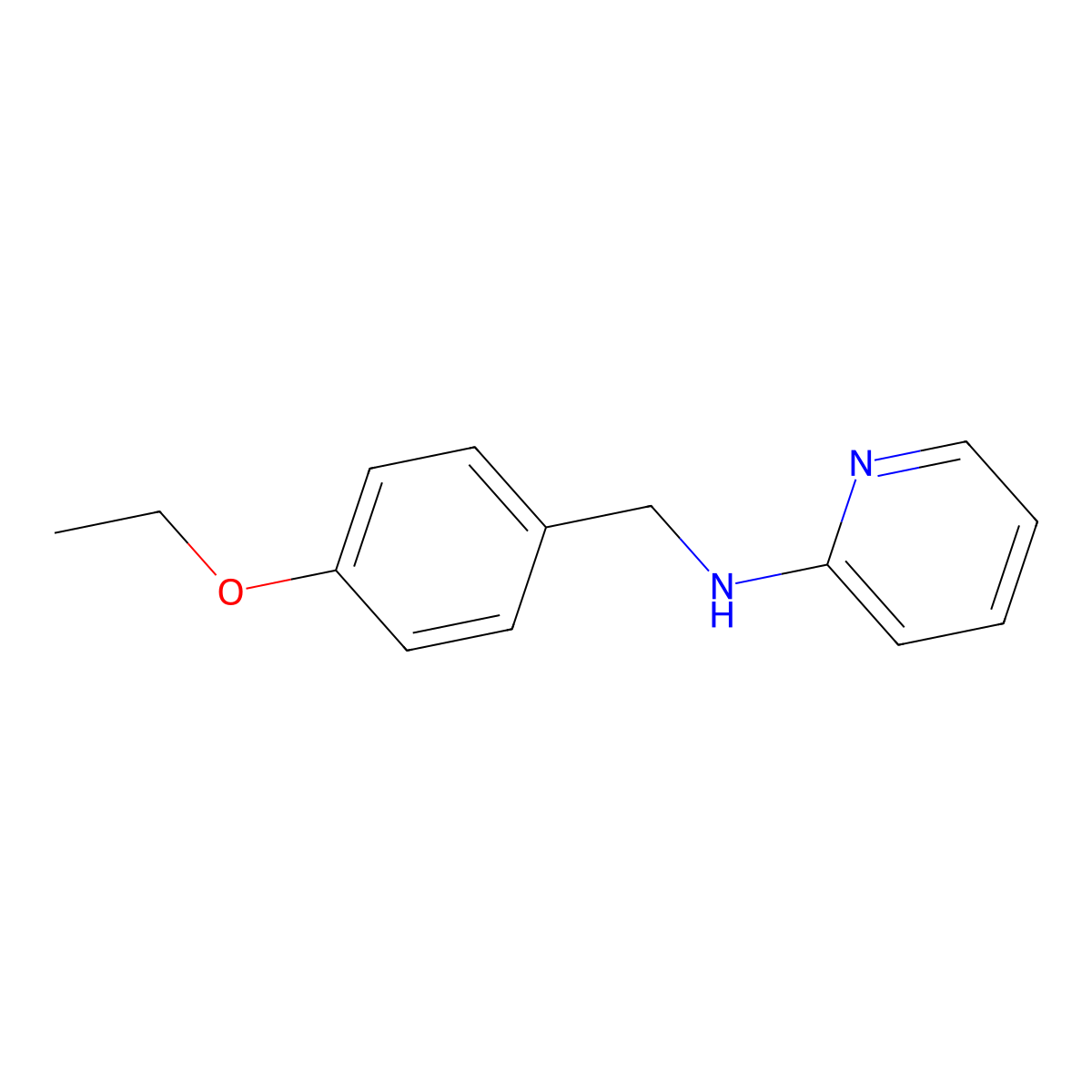 (4-Ethoxy-benzyl)-pyridin-2-yl-amine molecular structure, CAS 19731-95-4