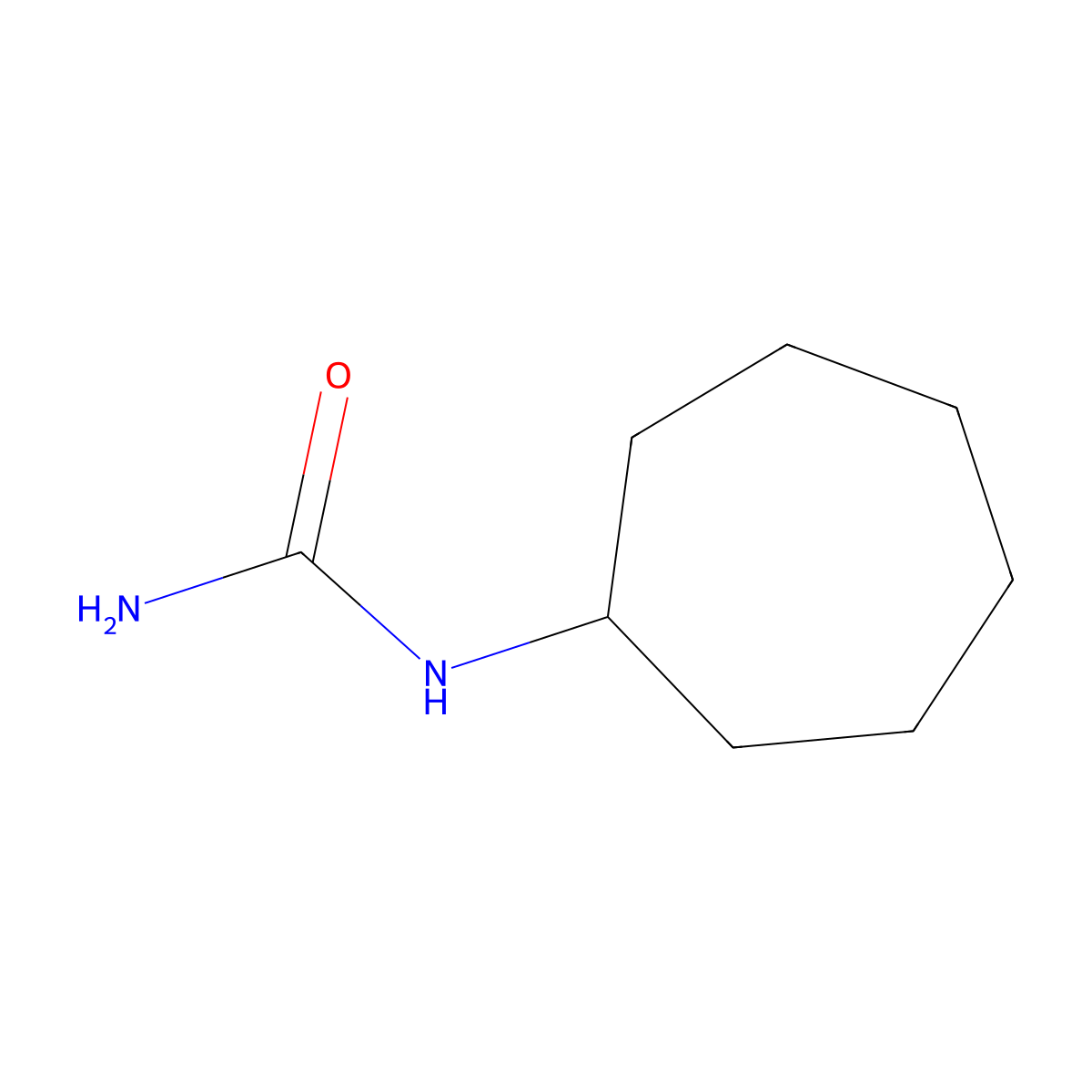 Cycloheptylurea molecular structure, CAS 197311-88-9