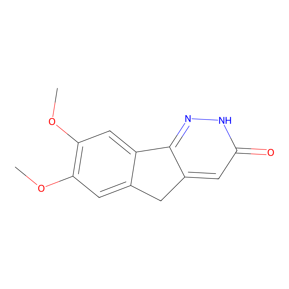 7,8-dimethoxy-2,5-dihydro-3H-indeno[1,2-c]pyridazin-3-one molecular structure, CAS 197313-25-0