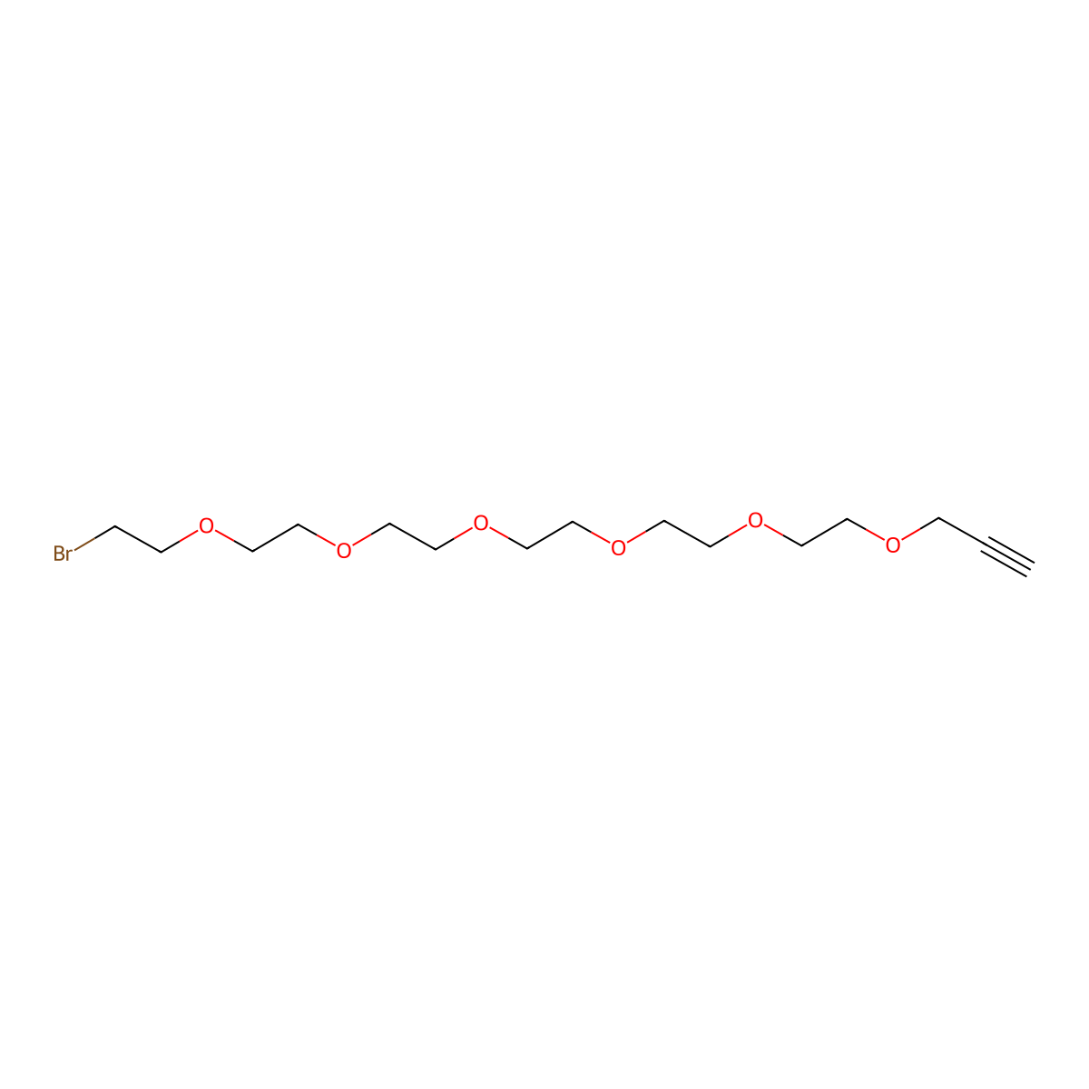 Propargyl-PEG6-Br molecular structure, CAS 1973383-30-0