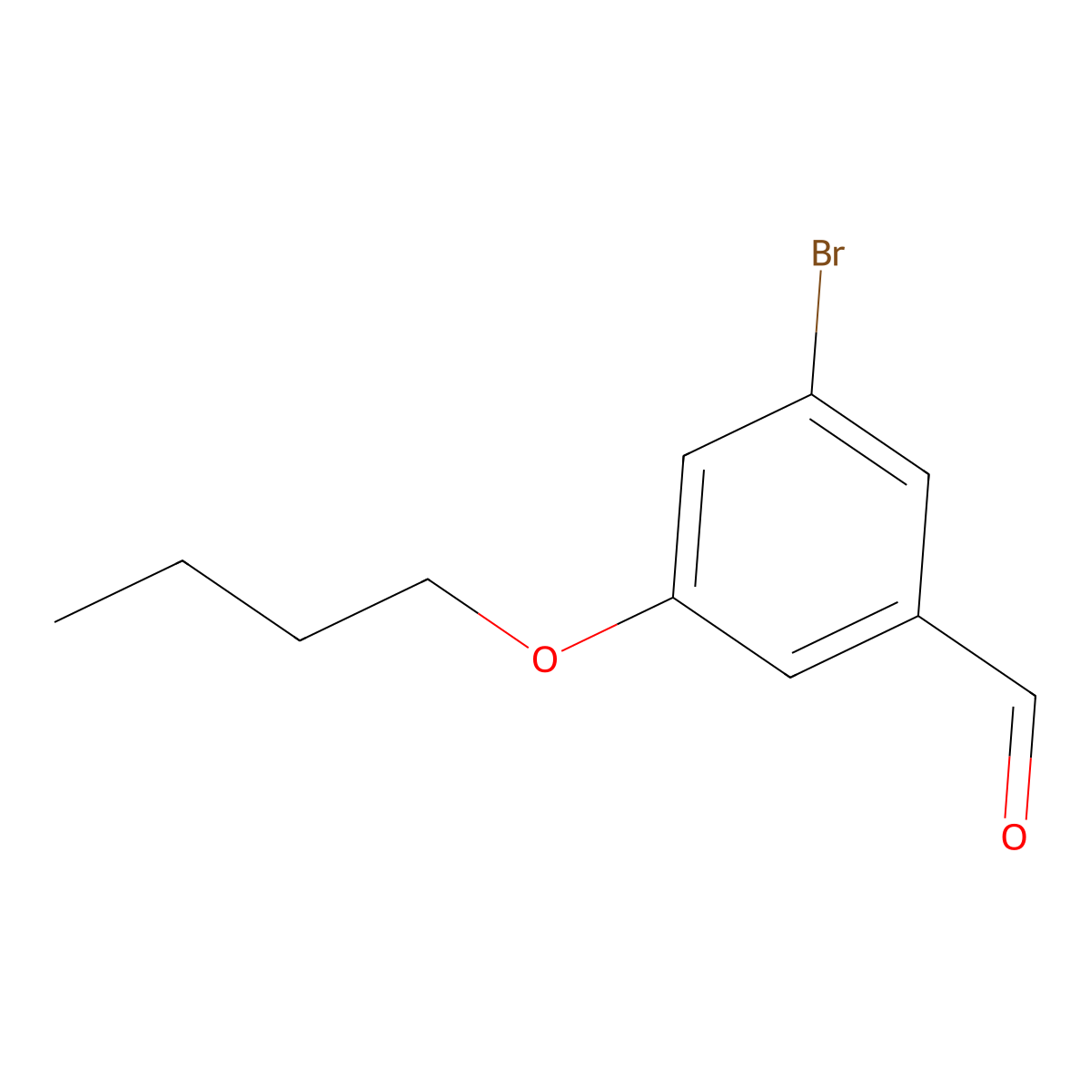 3-Bromo-5-butoxybenzaldehyde molecular structure, CAS 1973419-63-4
