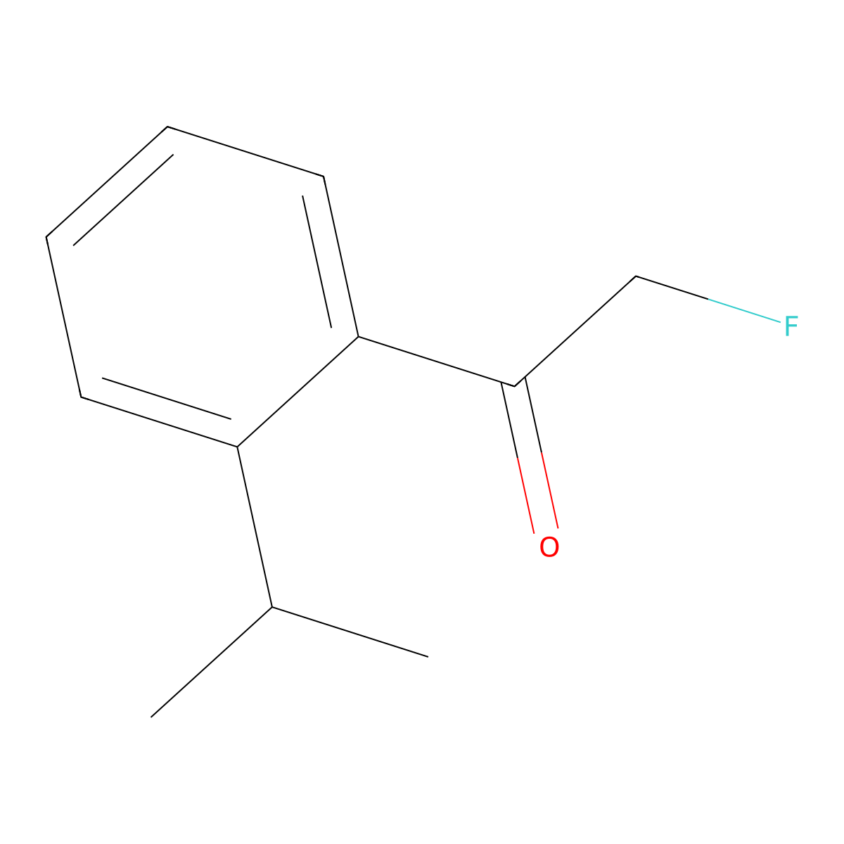 2-Fluoro-1-(2-isopropylphenyl)ethanone molecular structure, CAS 1973478-48-6