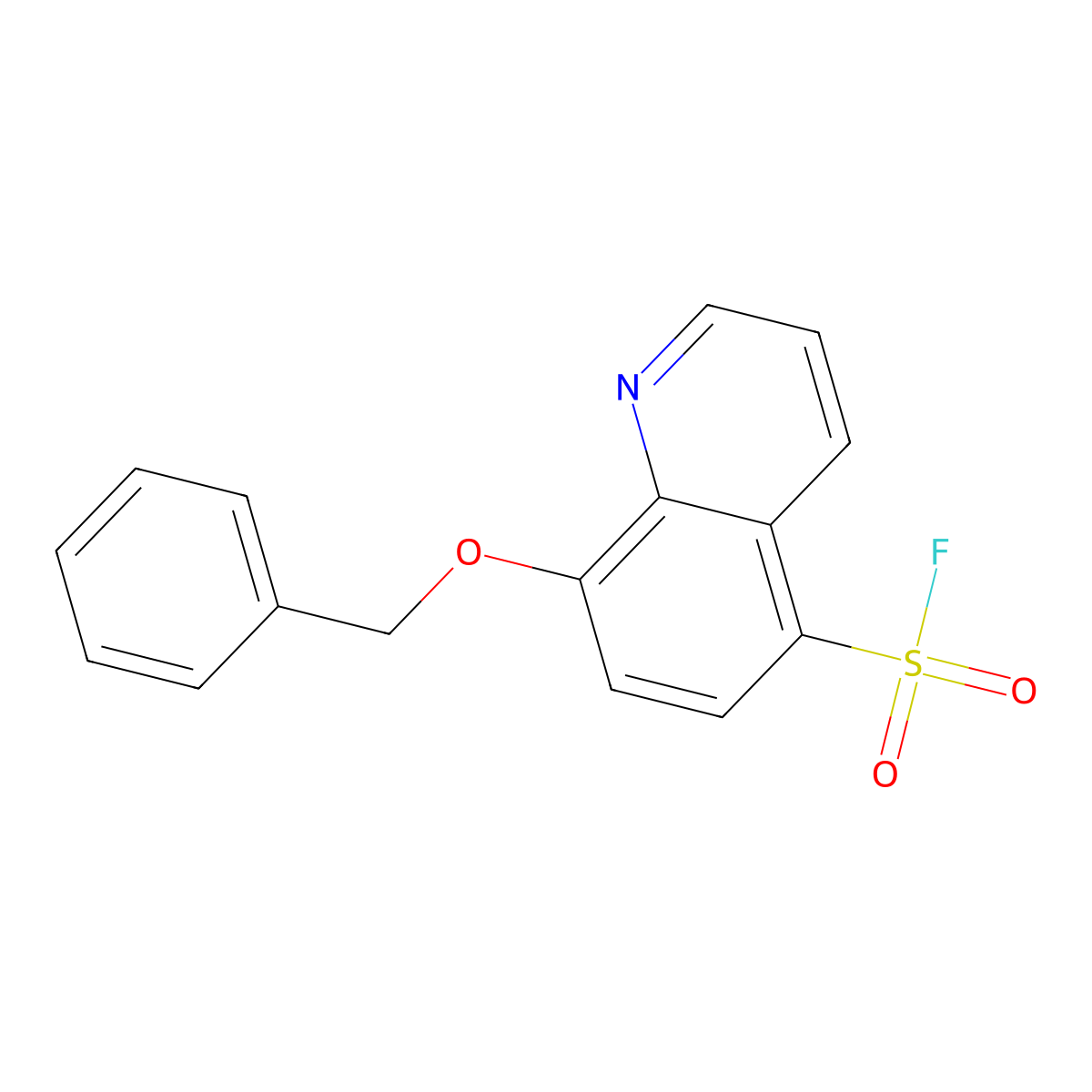 8-(Benzyloxy)quinoline-5-sulfonyl fluoride molecular structure, CAS 1973490-85-5