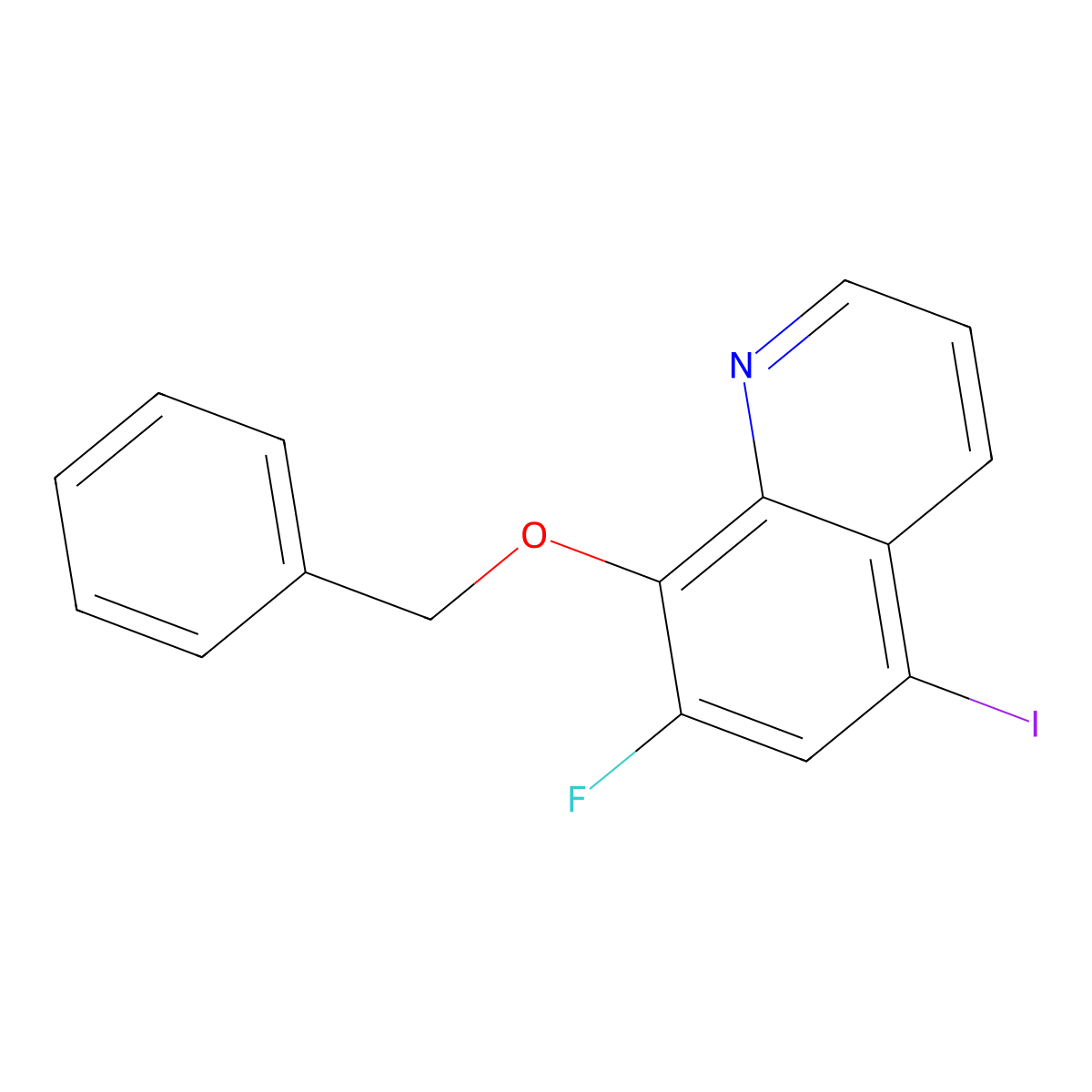 8-(Benzyloxy)-7-fluoro-5-iodoquinoline molecular structure, CAS 1973491-04-1