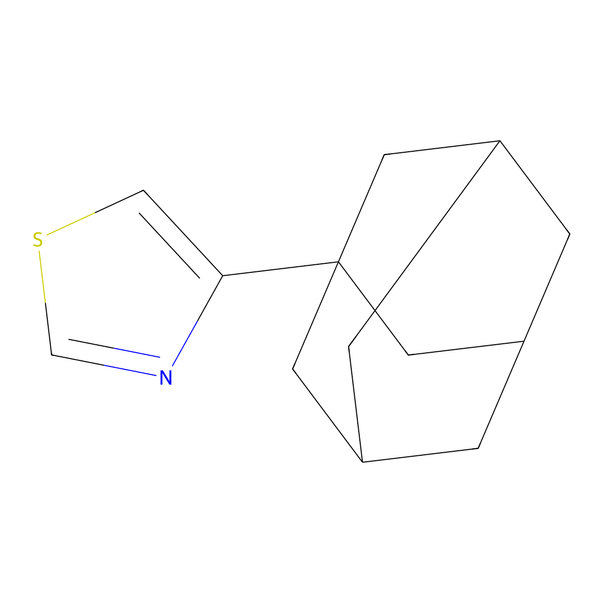 4-(1-Adamantyl)-1,3-thiazole molecular structure, CAS 19735-71-8