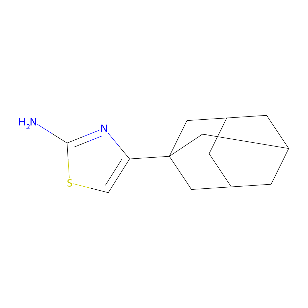 4-(1-Adamantyl)-1,3-thiazol-2-amine molecular structure, CAS 19735-74-1