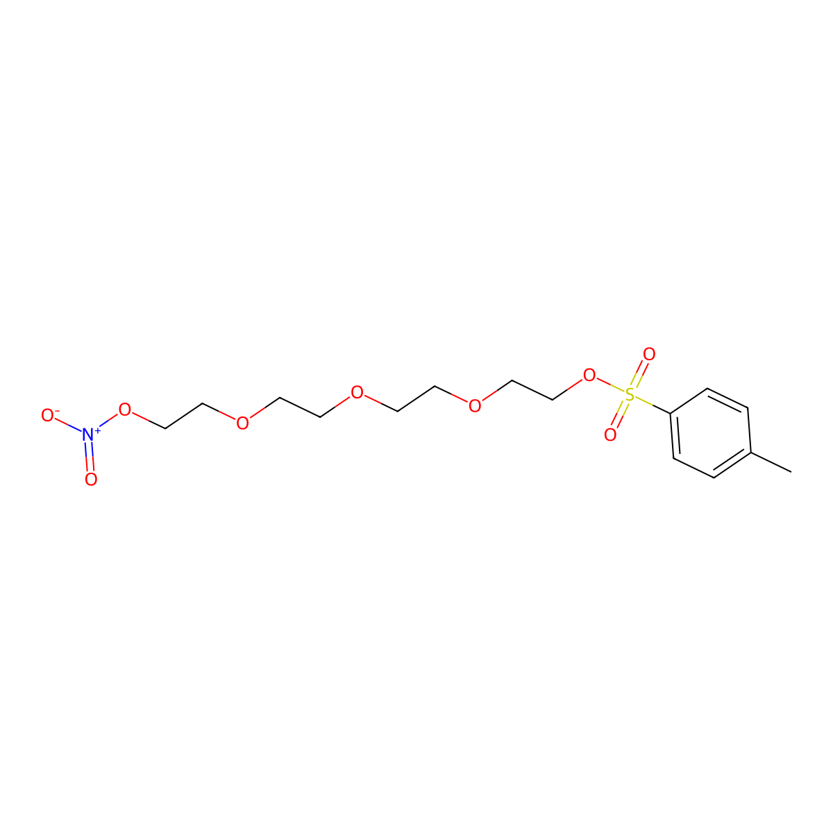 2-(2-(2-(2-(Nitrooxy)ethoxy)ethoxy)ethoxy)ethyl 4-methylbenzenesulfonate molecular structure, CAS 1973503-48-8