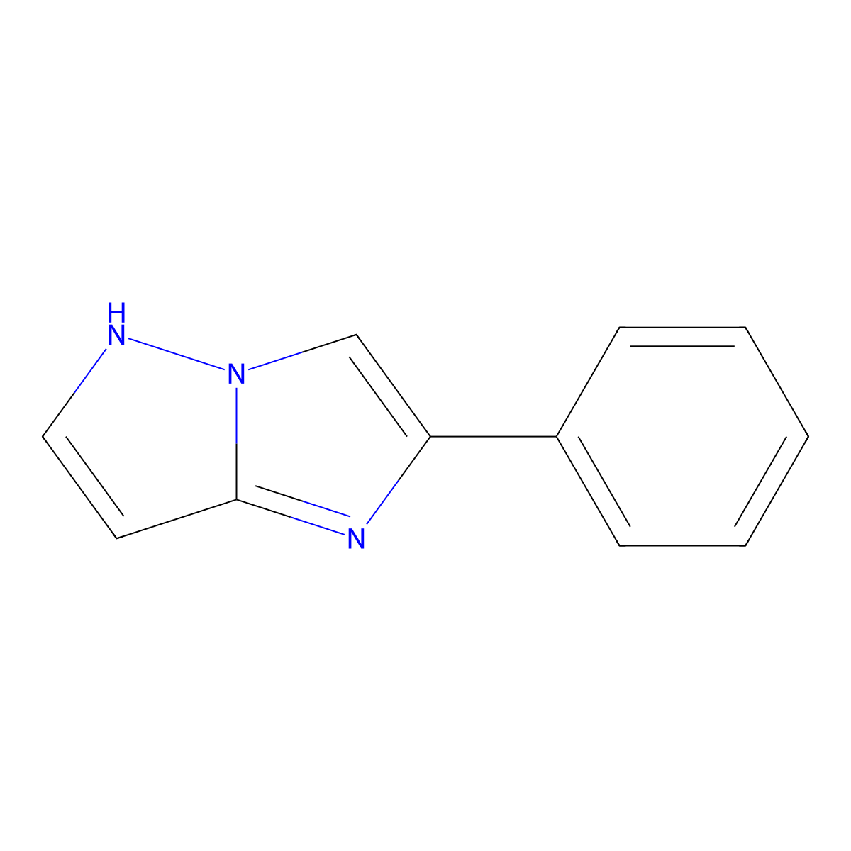 2-Phenyl-1H-imidazo[1,2-b]pyrazole molecular structure, CAS 197356-19-7