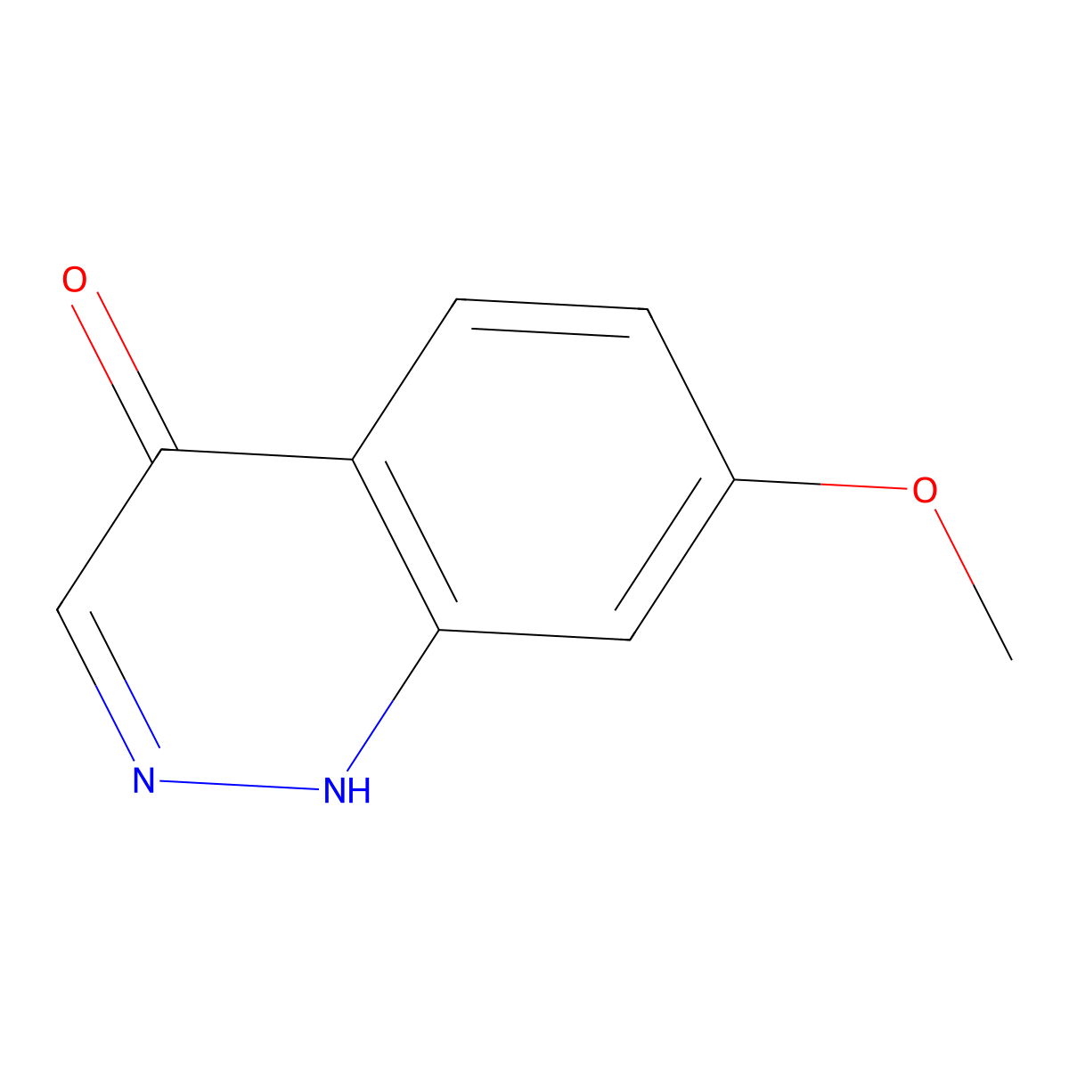 7-methoxycinnolin-4(1H)-one molecular structure, CAS 197359-54-9