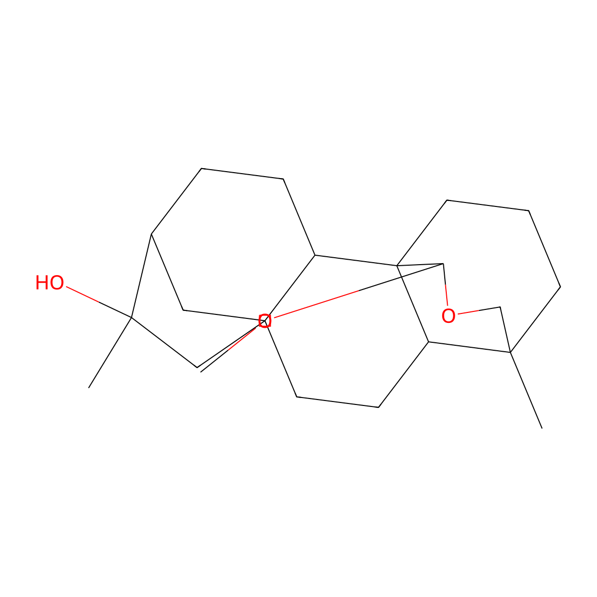 (1R,2R,5R,6R,8S,11R,12R,15S)-15-methoxy-6,12-dimethyl-14-oxapentacyclo[10.3.3.15,8.01,11.02,8]nonadecan-6-ol molecular structure, CAS 197369-57-6