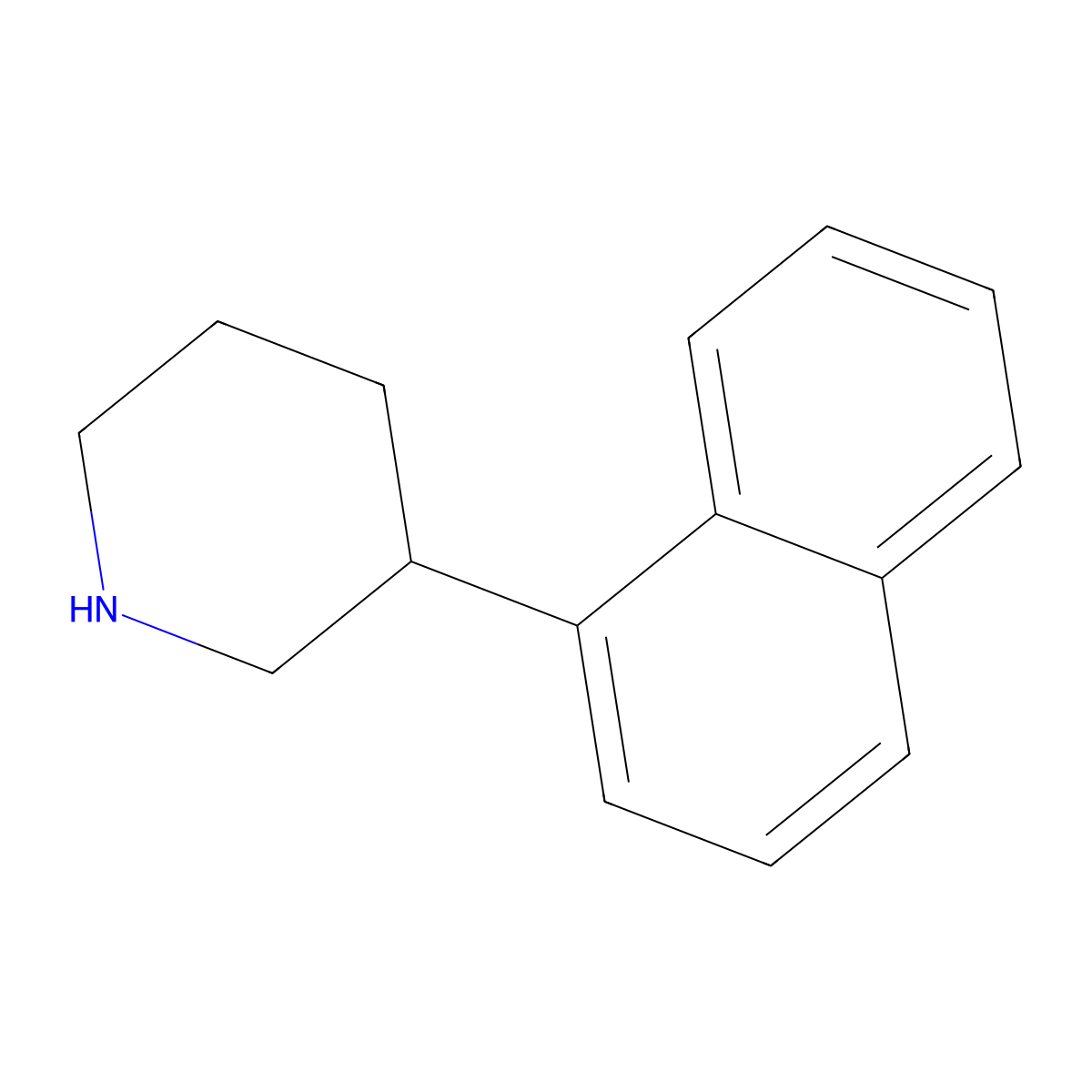 3-(1-Naphthyl)piperidine molecular structure, CAS 19737-88-3