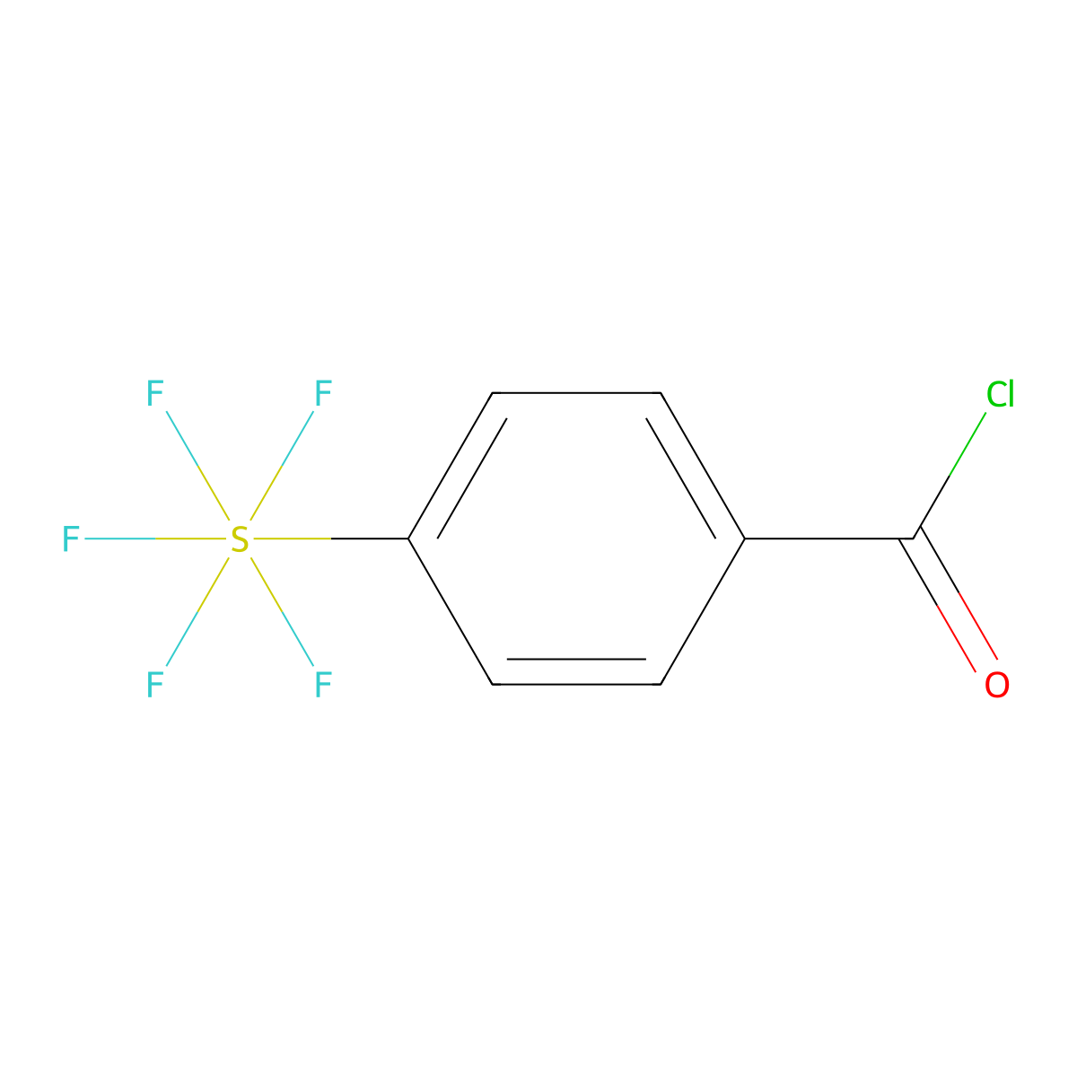 4-(Pentafluorosulfanyl)benzoyl chloride molecular structure, CAS 197384-98-8