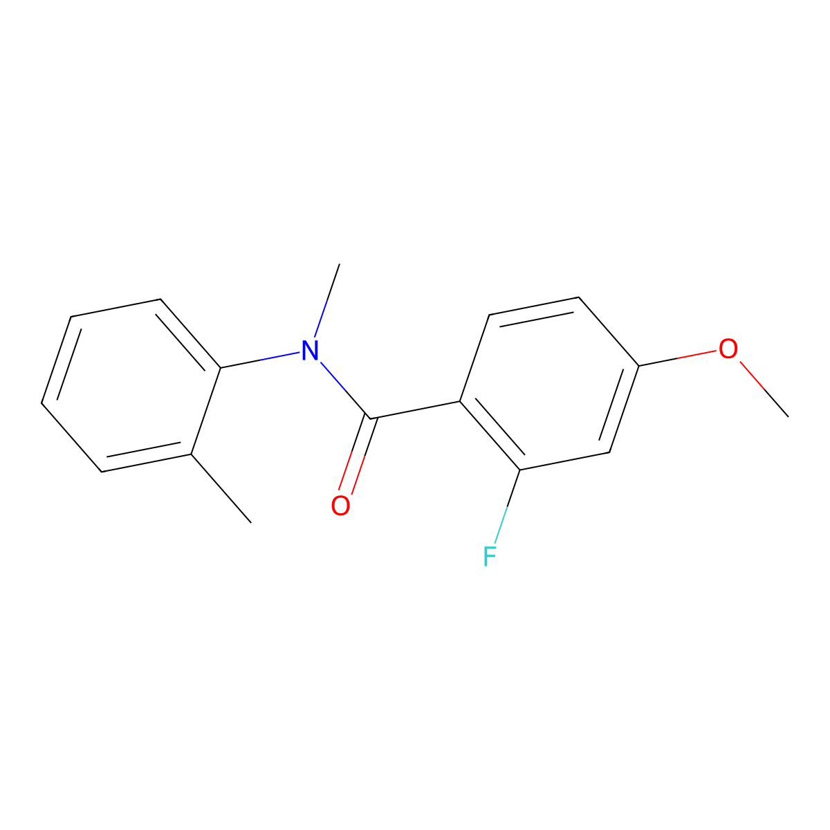 2-Fluoro-4-methoxy-N-methyl-N-(2-methylphenyl)benzamide molecular structure, CAS 1973851-86-3