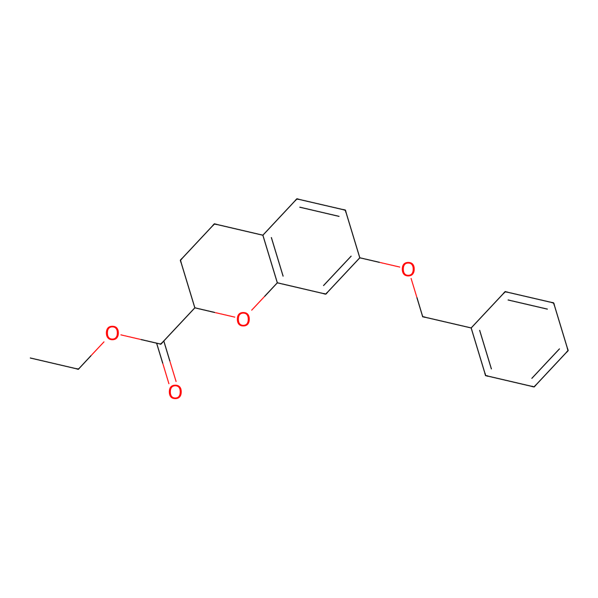 Ethyl 7-(Benzyloxy)chroman-2-carboxylate molecular structure, CAS 197388-46-8