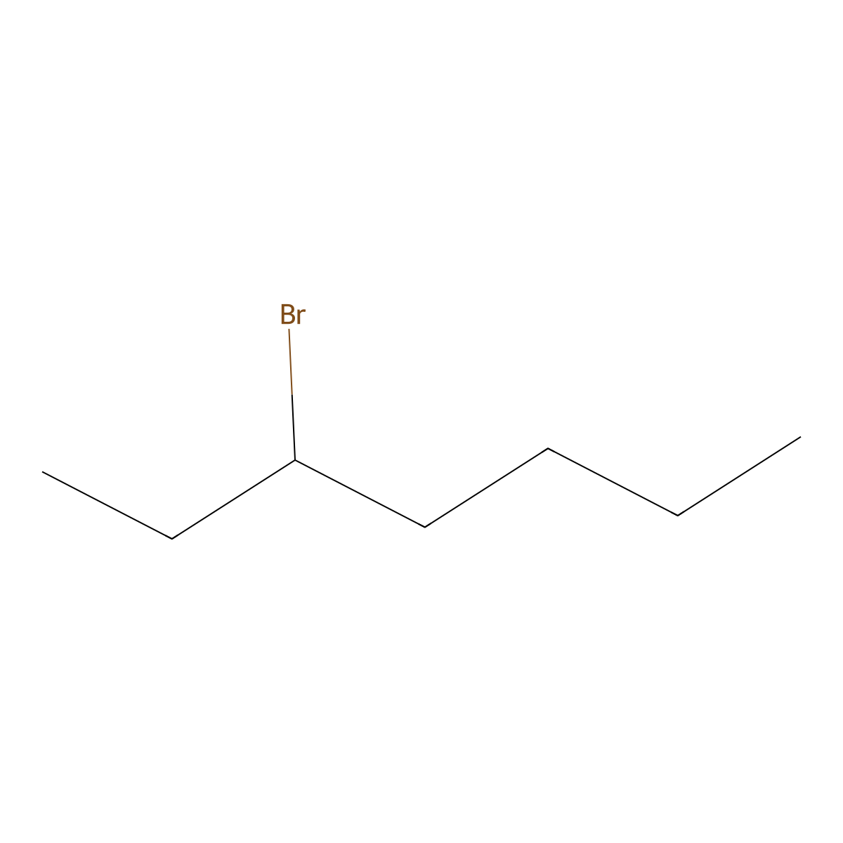 3-Bromoheptane molecular structure, CAS 1974-05-6