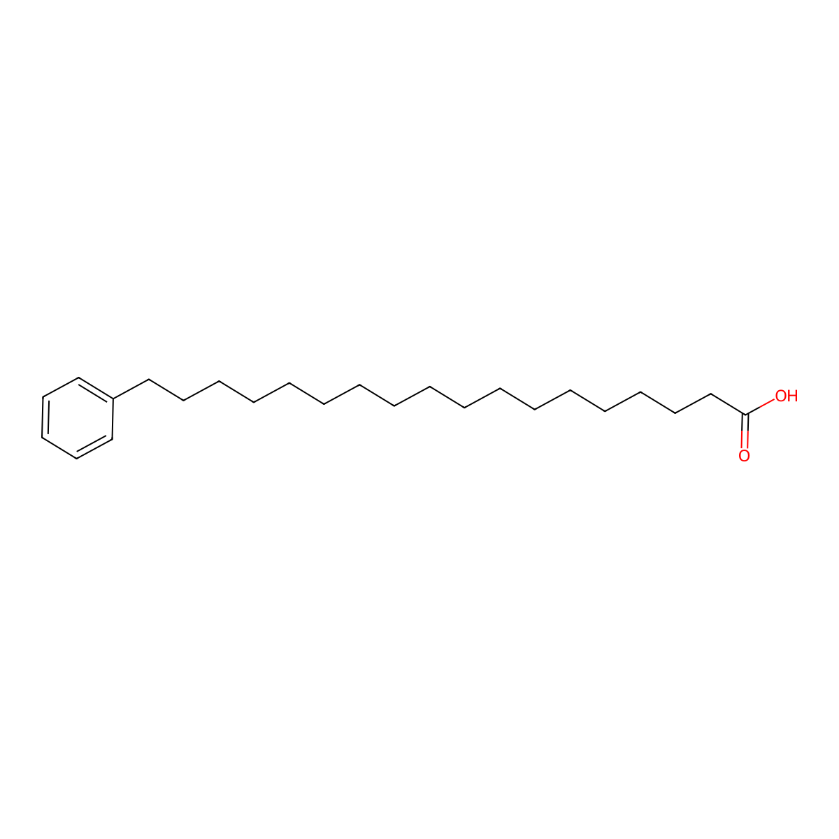 Benzeneoctadecanoic acid molecular structure, CAS 19740-00-2