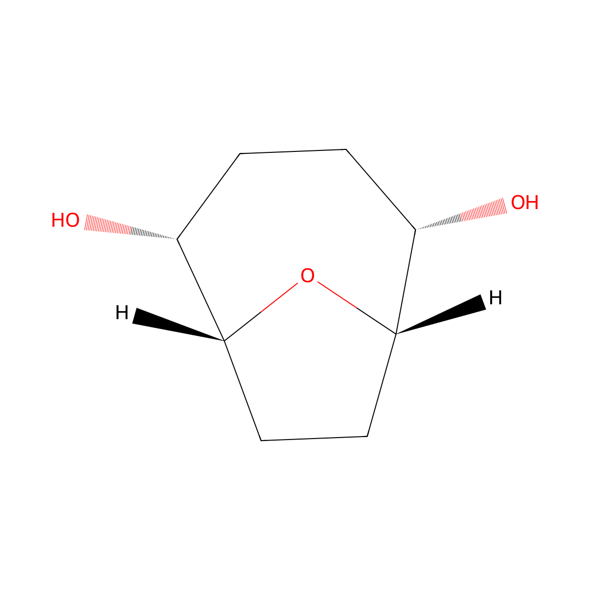 (1r,2r,5s,6s)-9-Oxabicyclo[4.2.1]nonane-2,5-diol molecular structure, CAS 19740-86-4