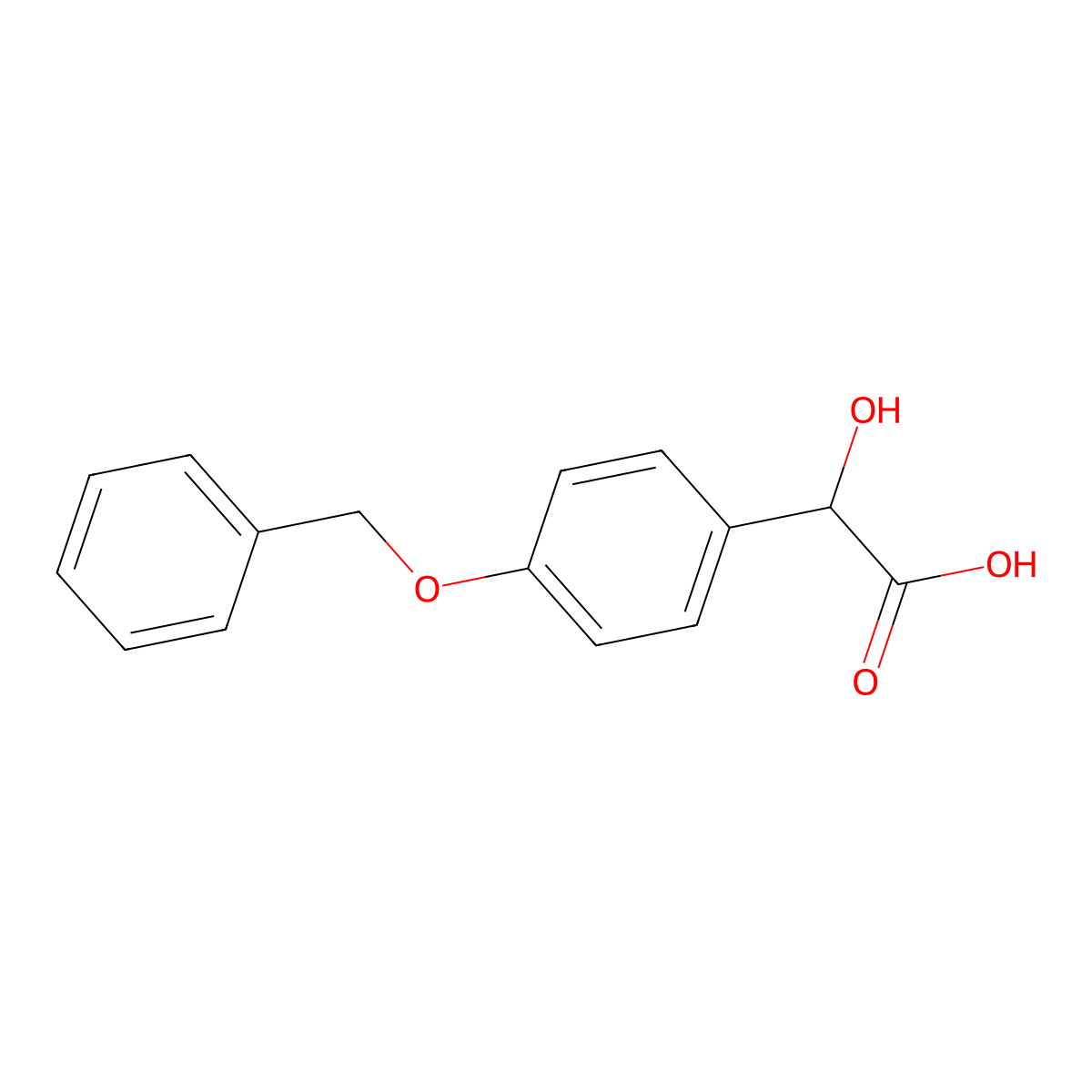 (s)-4-Benzyloxymandelic acid molecular structure, CAS 197437-40-4