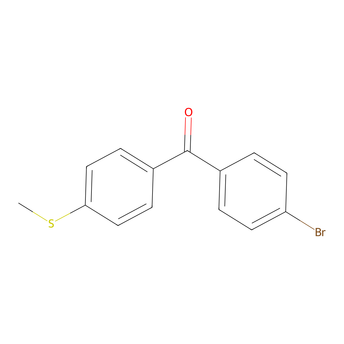 4-Bromo-4'-(methylthio)benzophenone molecular structure, CAS 197439-28-4