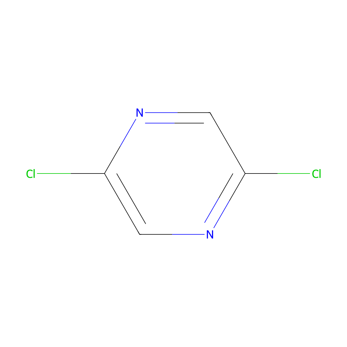 2,5-Dichloropyrazine molecular structure, CAS 19745-07-4