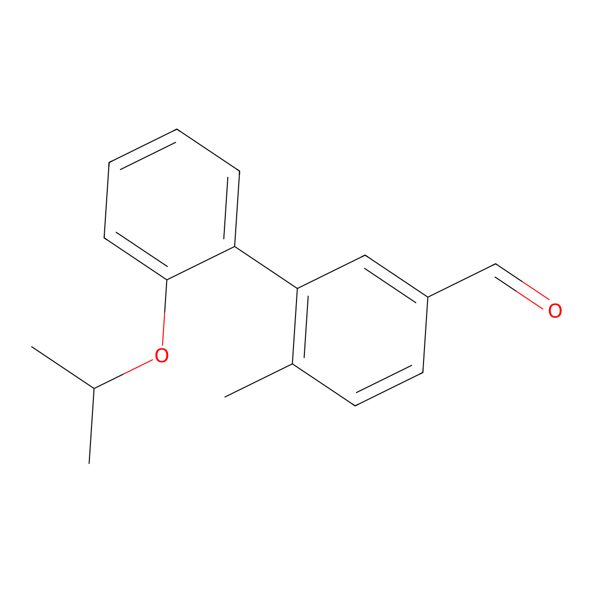 6-Methyl-2'-(1-methylethoxy)[1,1'-biphenyl]-3-carboxaldehyde molecular structure, CAS 1974727-36-0