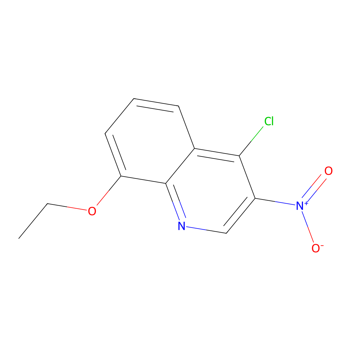 4-Chloro-8-ethoxy-3-nitroquinoline molecular structure, CAS 1974746-74-1
