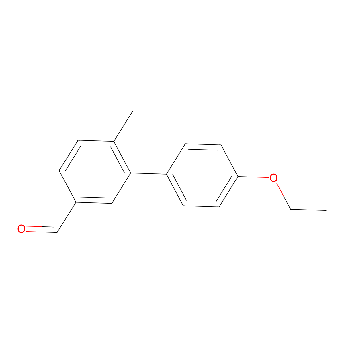 4'-Ethoxy-6-methyl[1,1'-biphenyl]-3-carboxaldehyde molecular structure, CAS 1974790-40-3