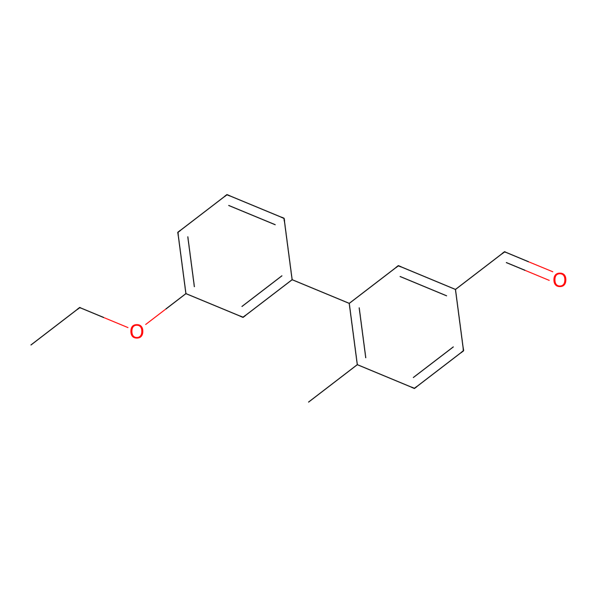 3'-Ethoxy-6-methyl[1,1'-biphenyl]-3-carboxaldehyde molecular structure, CAS 1974880-41-5