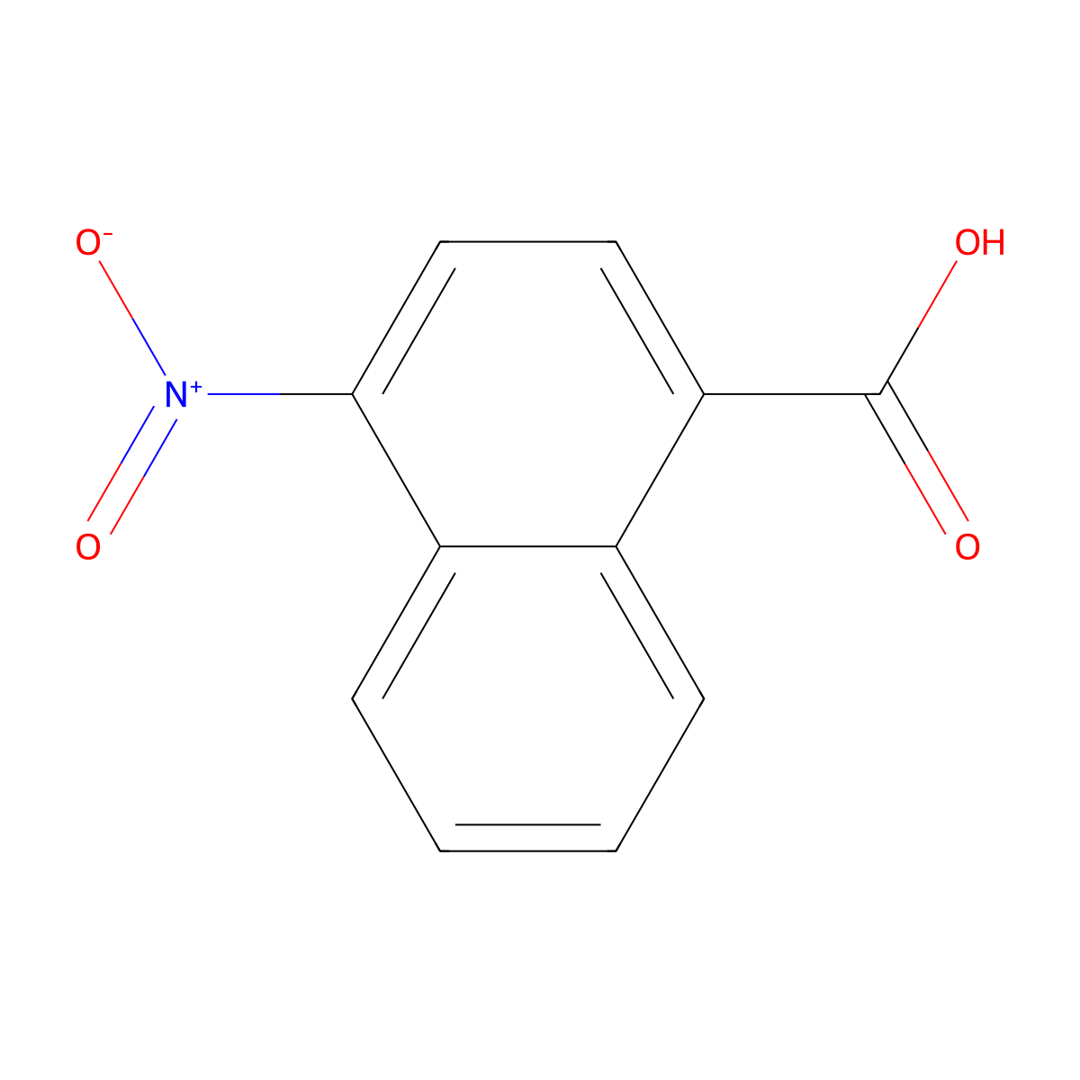 4-Nitro-1-naphthoic acid molecular structure, CAS 1975-43-5