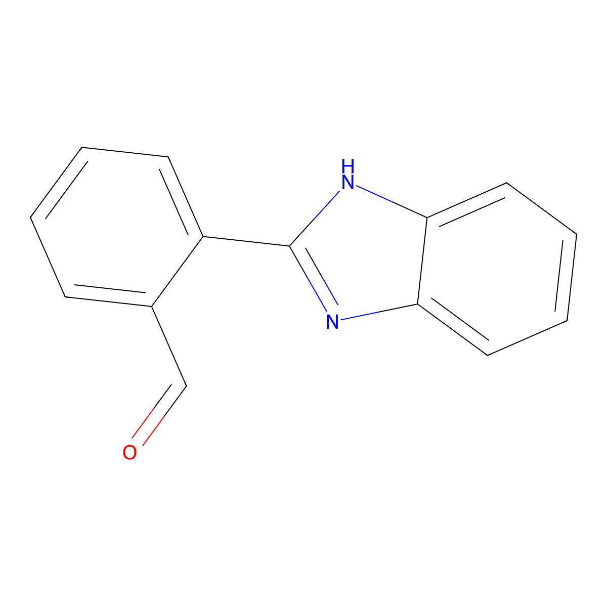 2-(1H-Benzo[d]imidazol-2-yl)benzaldehyde molecular structure, CAS 1975-89-9