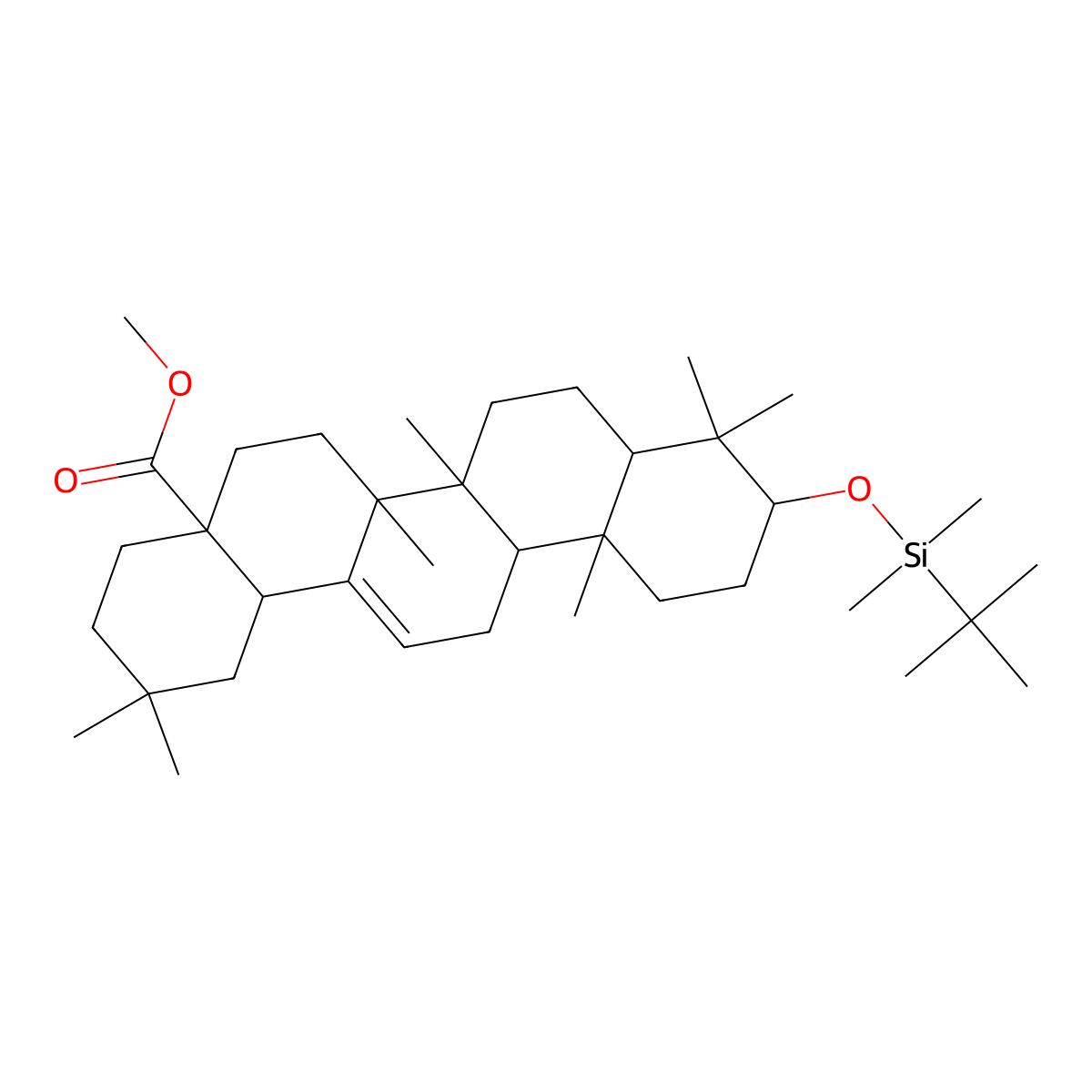 Methyl 10-O-tert-Butyldimethylsilyl-oleanolate molecular structure, CAS 197500-50-8