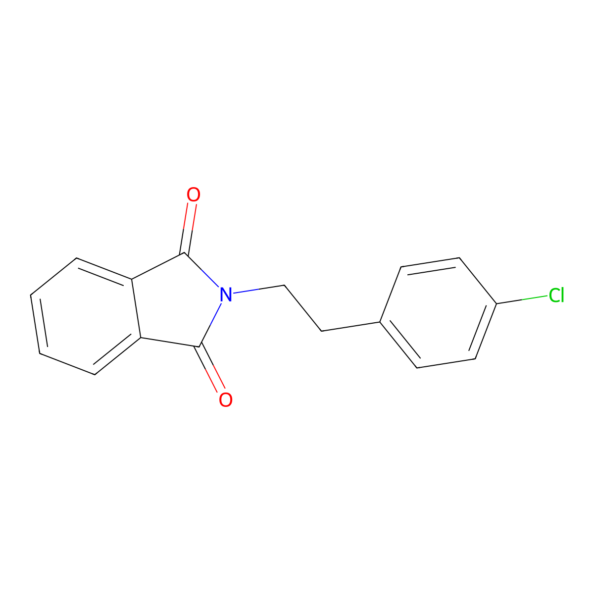 2-[2-(4-chlorophenyl)ethyl]-1H-isoindole-1,3(2H)-dione molecular structure, CAS 197501-89-6
