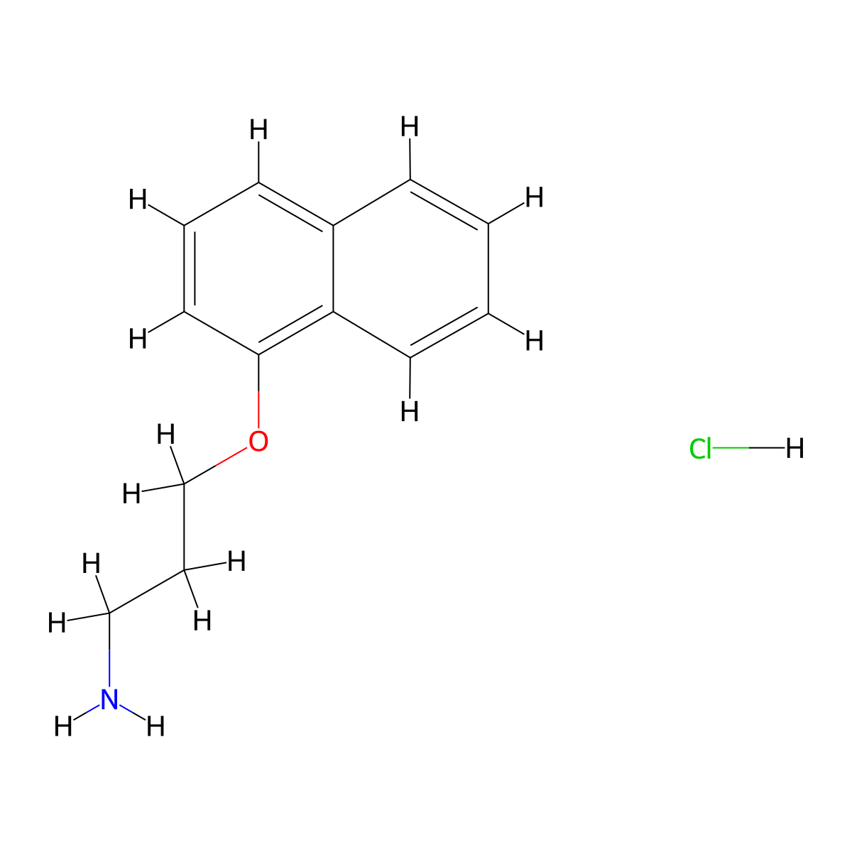 1-(3-Aminopropoxy)naphthalene hydrochloride molecular structure, CAS 197504-23-7