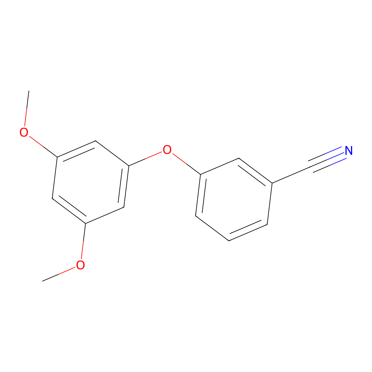 3-(3,5-Dimethoxyphenoxy)benzonitrile molecular structure, CAS 1975139-83-3