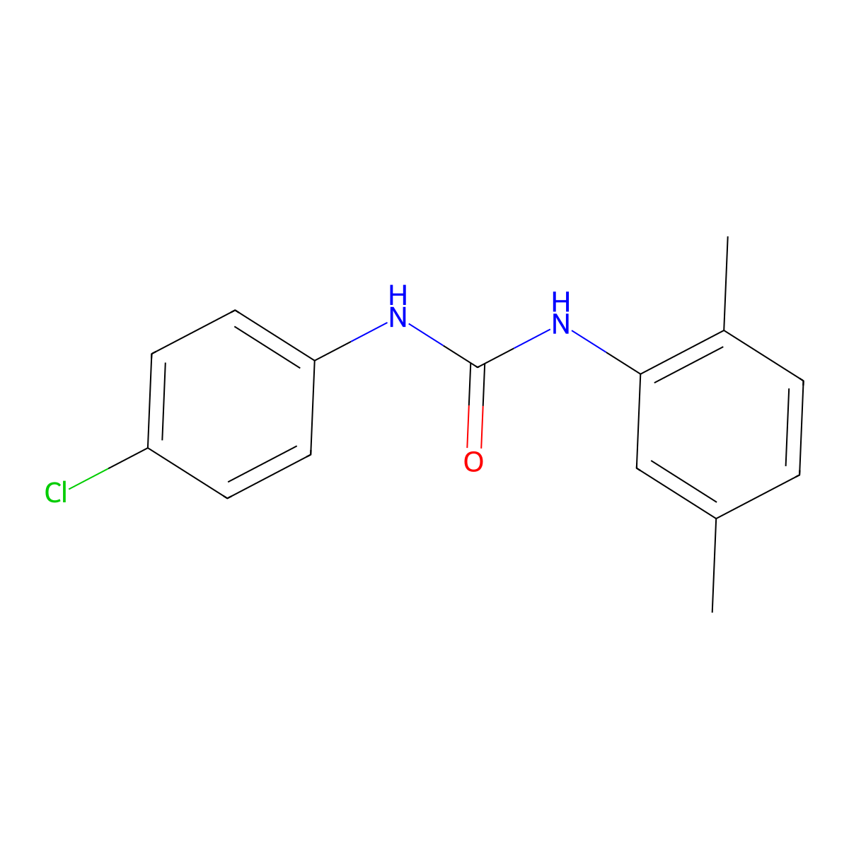 1-(4-Chlorophenyl)-3-(2,5-dimethylphenyl)urea molecular structure, CAS 197514-02-6