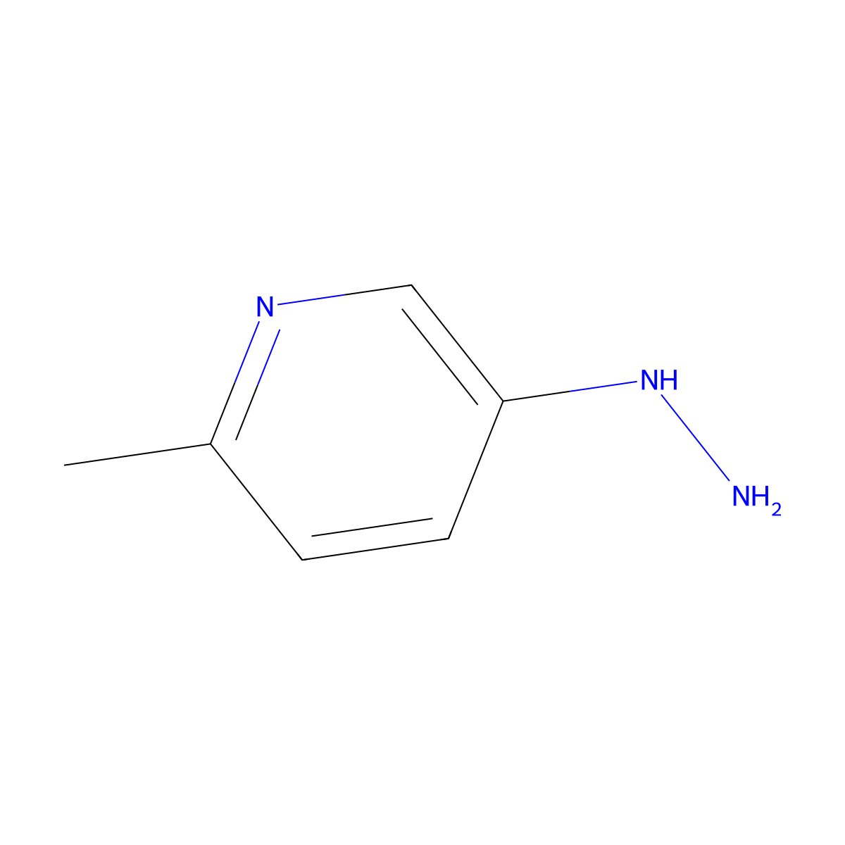 5-Hydrazinyl-2-methylpyridine molecular structure, CAS 197516-48-6