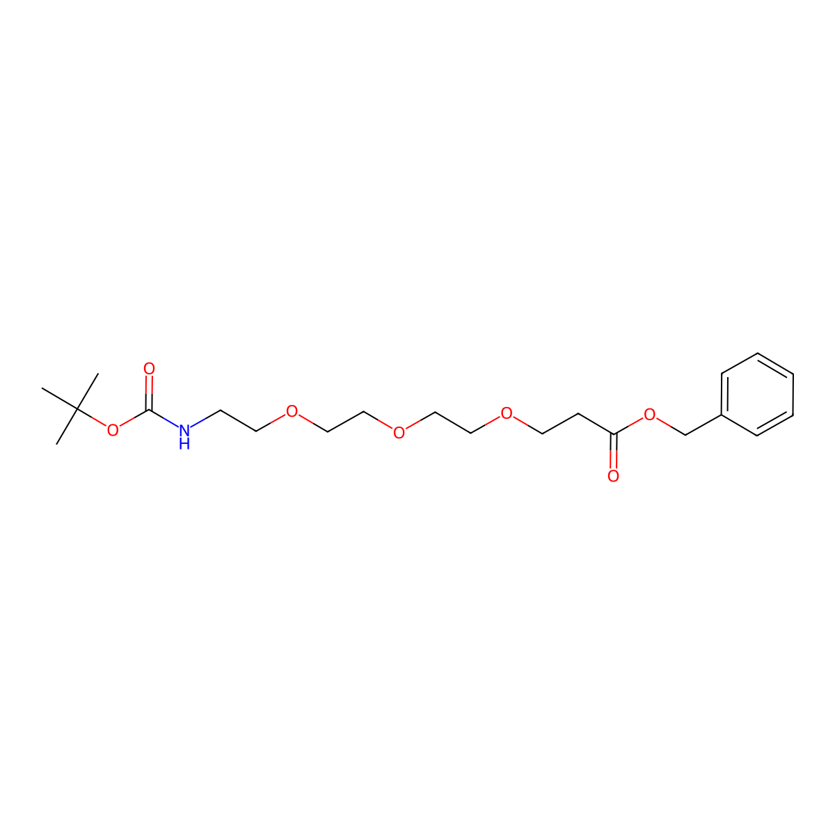 N-Boc-PEG3-benzyl ester molecular structure, CAS 1975173-67-1