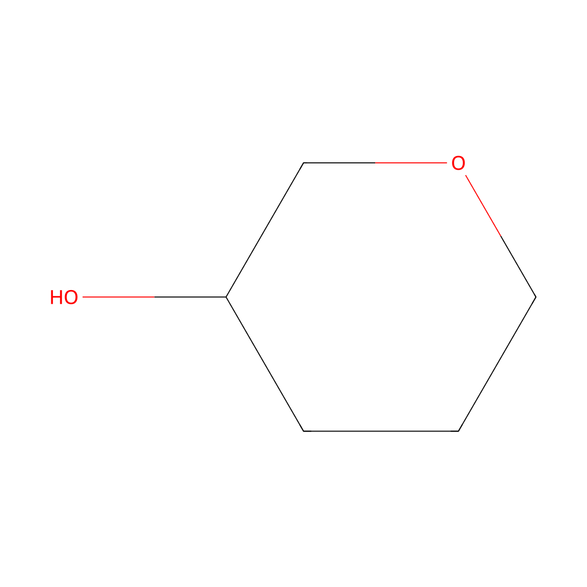 tetrahydro-2H-pyran-3-ol molecular structure, CAS 19752-84-2