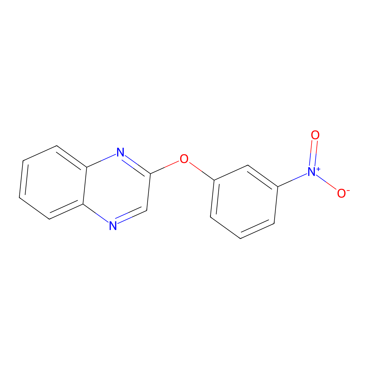 2-(3-Nitrophenoxy)quinoxaline molecular structure, CAS 197522-02-4