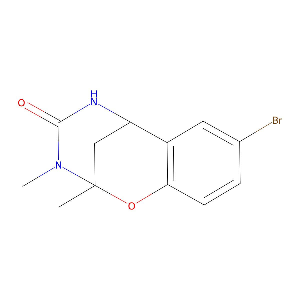 4-Bromo-9,10-dimethyl-8-oxa-10,12-diazatricyclo[7.3.1.0,2,7]trideca-2,4,6-trien-11-one molecular structure, CAS 1975320-94-5