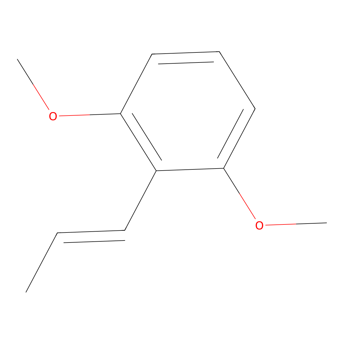 Benzene, 1,3-dimethoxy-2-propenyl- molecular structure, CAS 19754-18-8